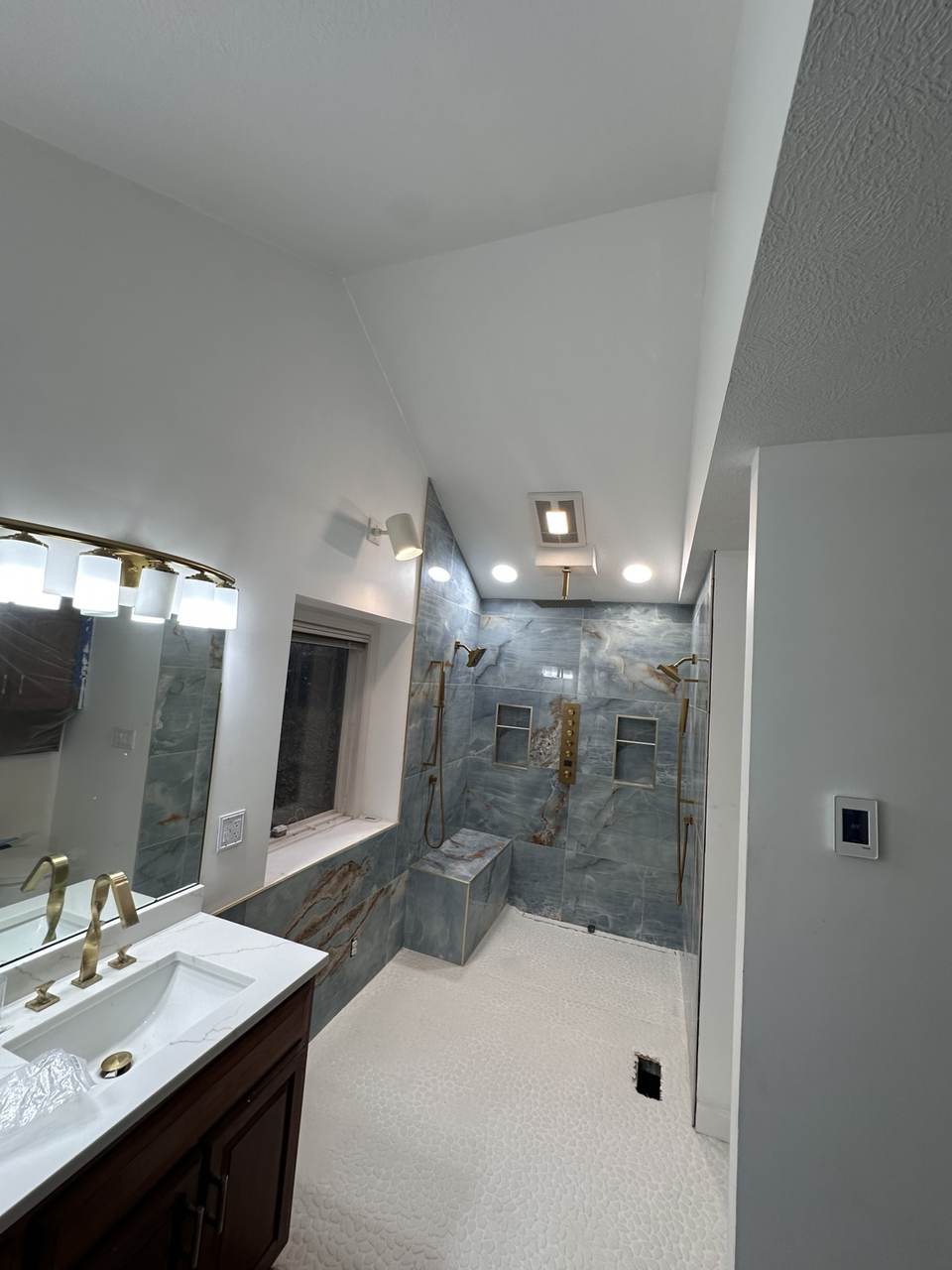 Custom Walk-In Shower - Completed Bathroom View