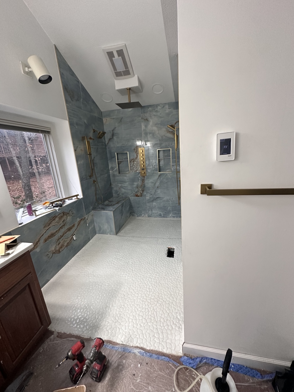 Custom Walk-In Shower - Bathroom Finish