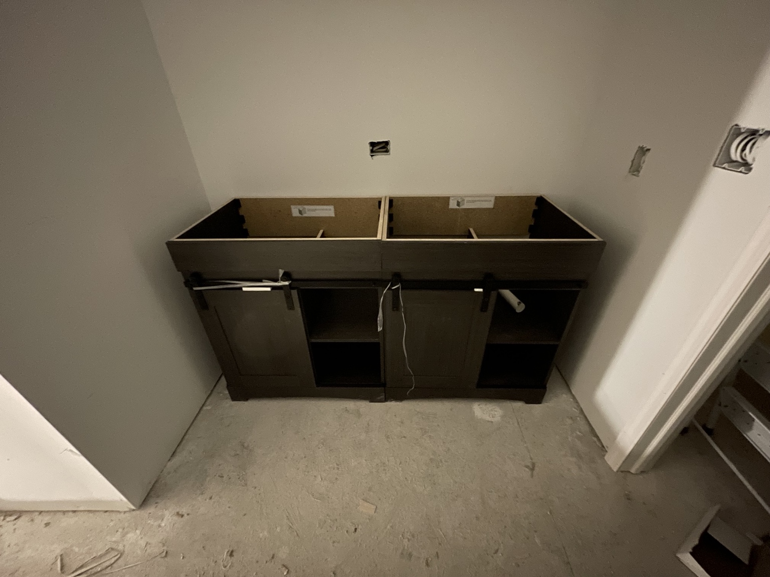 Custom Walk-In Shower - Vanity Installation